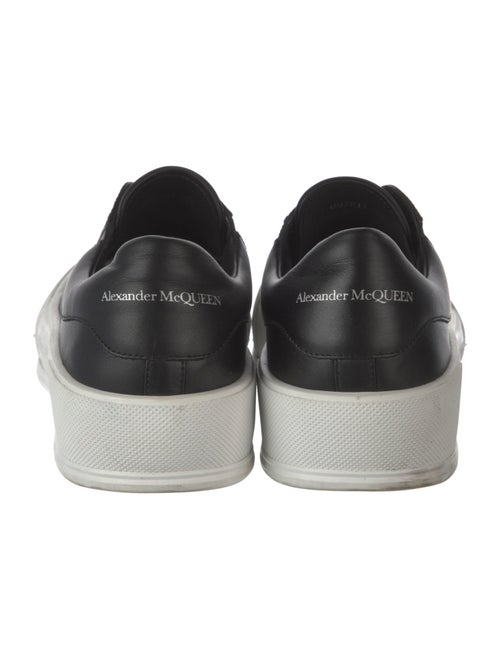 Alexander McQueen Leather Colorblock Pattern Sneakers