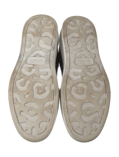 Alexander McQueen Leather Colorblock Pattern Sneakers