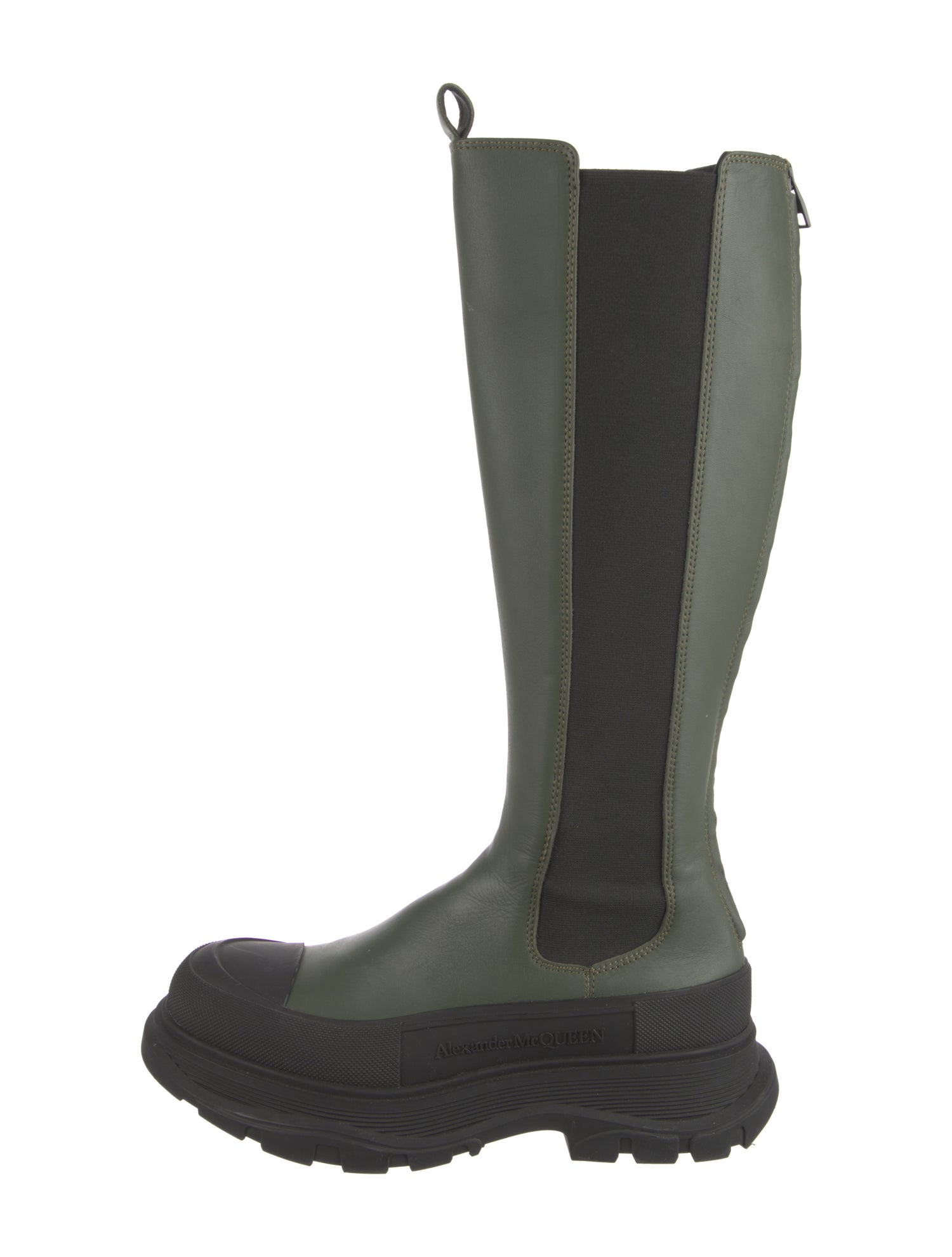 Alexander McQueen Leather Rain Boots