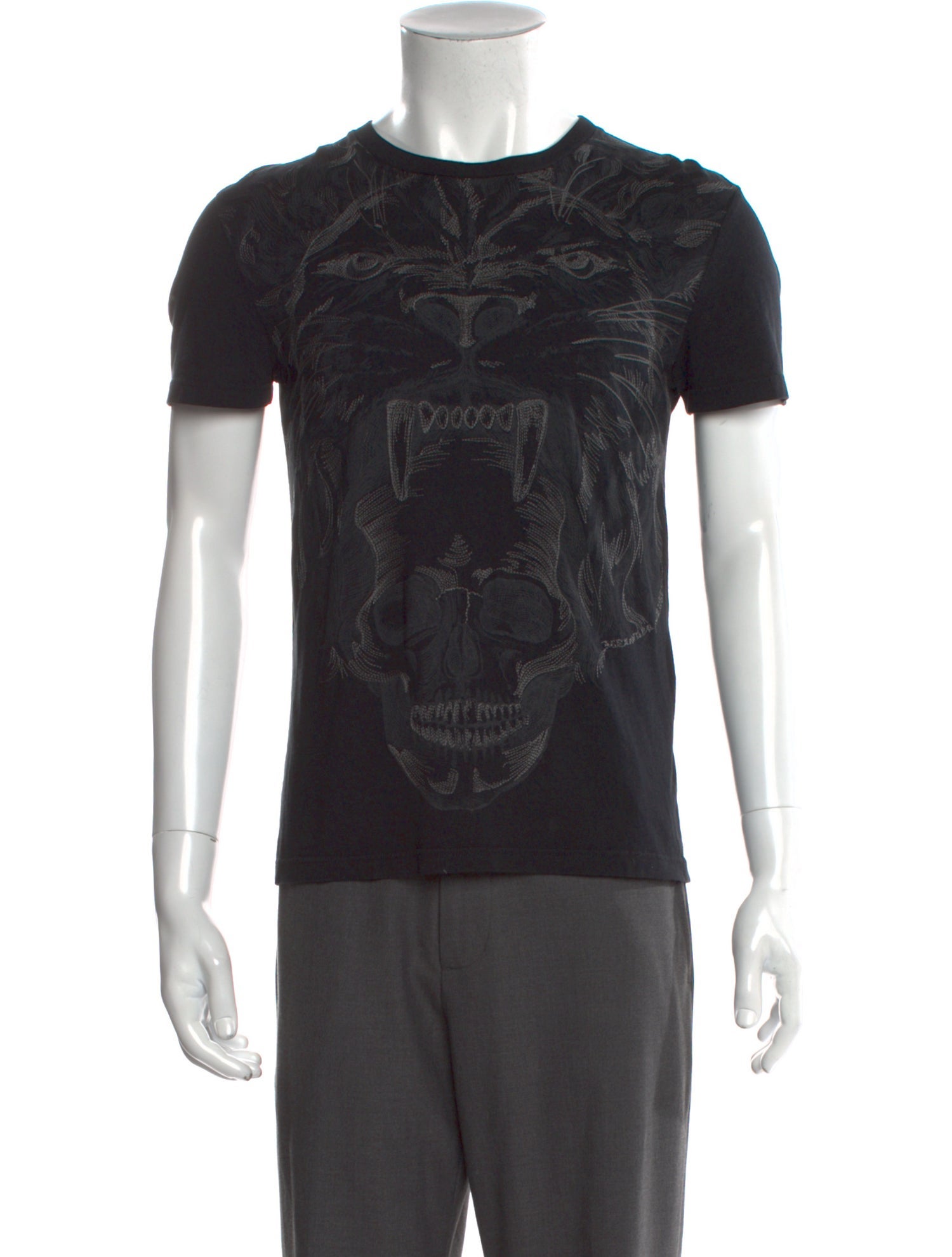 Alexander McQueen Graphic Print Crew Neck T-Shirt