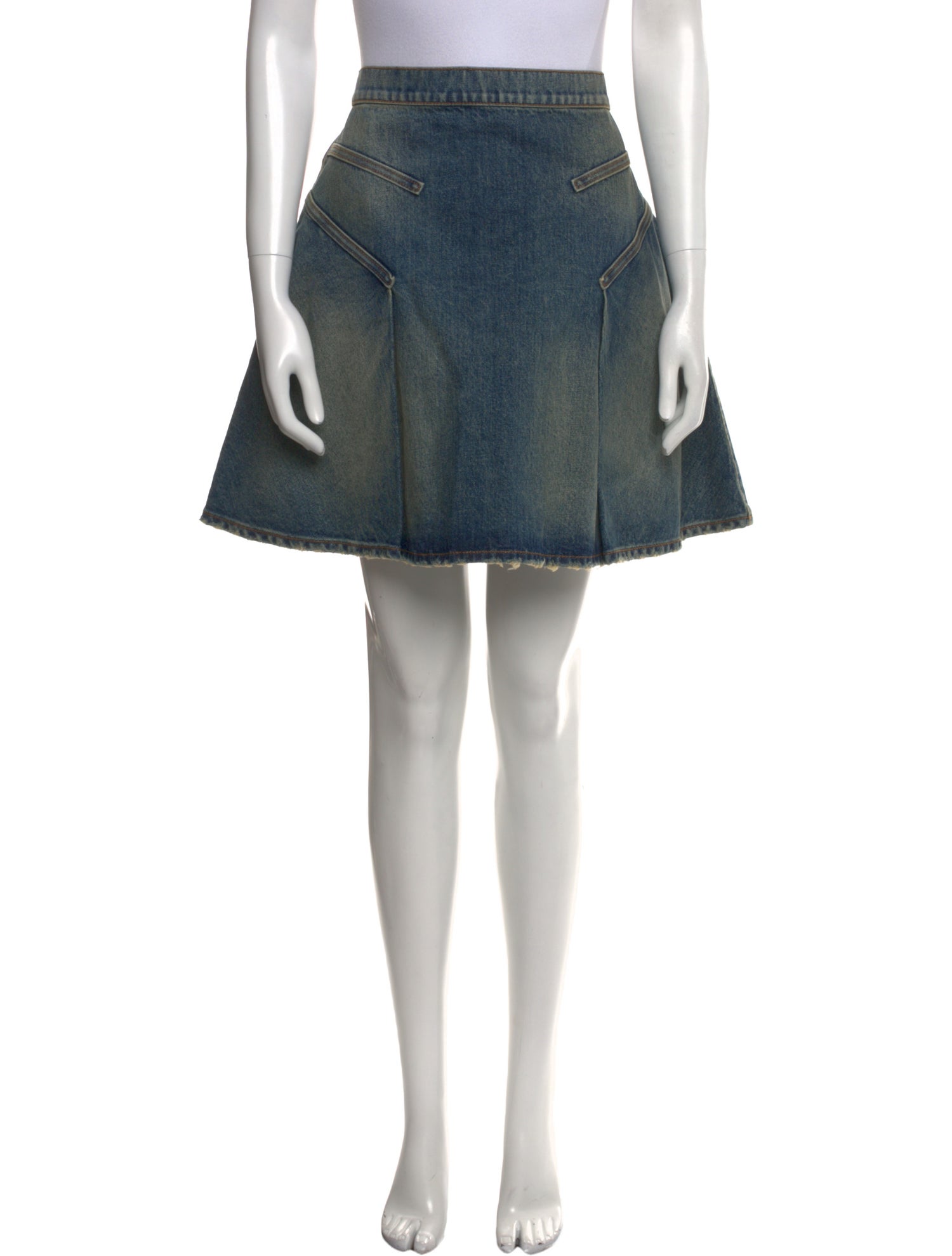 Alexander McQueen Raw-Edge Trim Mini Skirt w/ Tags