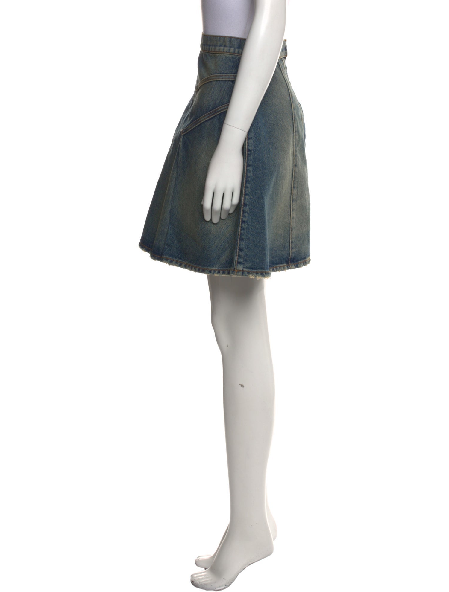 Alexander McQueen Raw-Edge Trim Mini Skirt w/ Tags