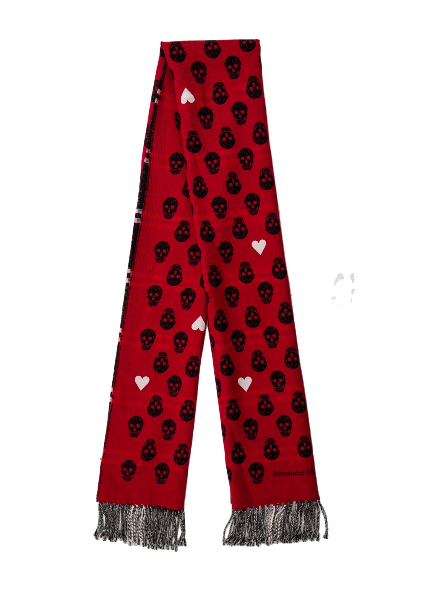 Alexander McQueen Wool Printed Scarf w/ Tags