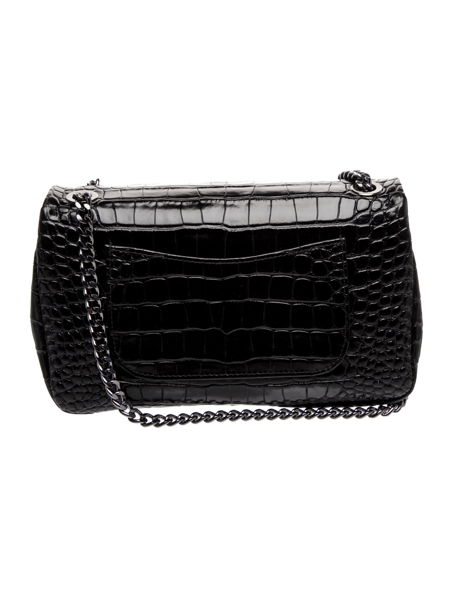 Philipp Plein Embossed Leather Shoulder Bag