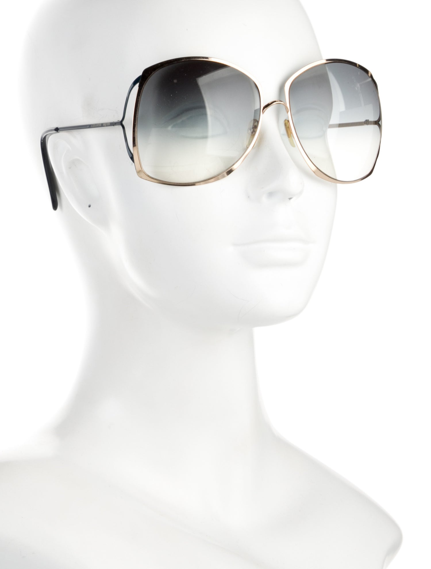 Alexander McQueen Oversize Gradient Sunglasses