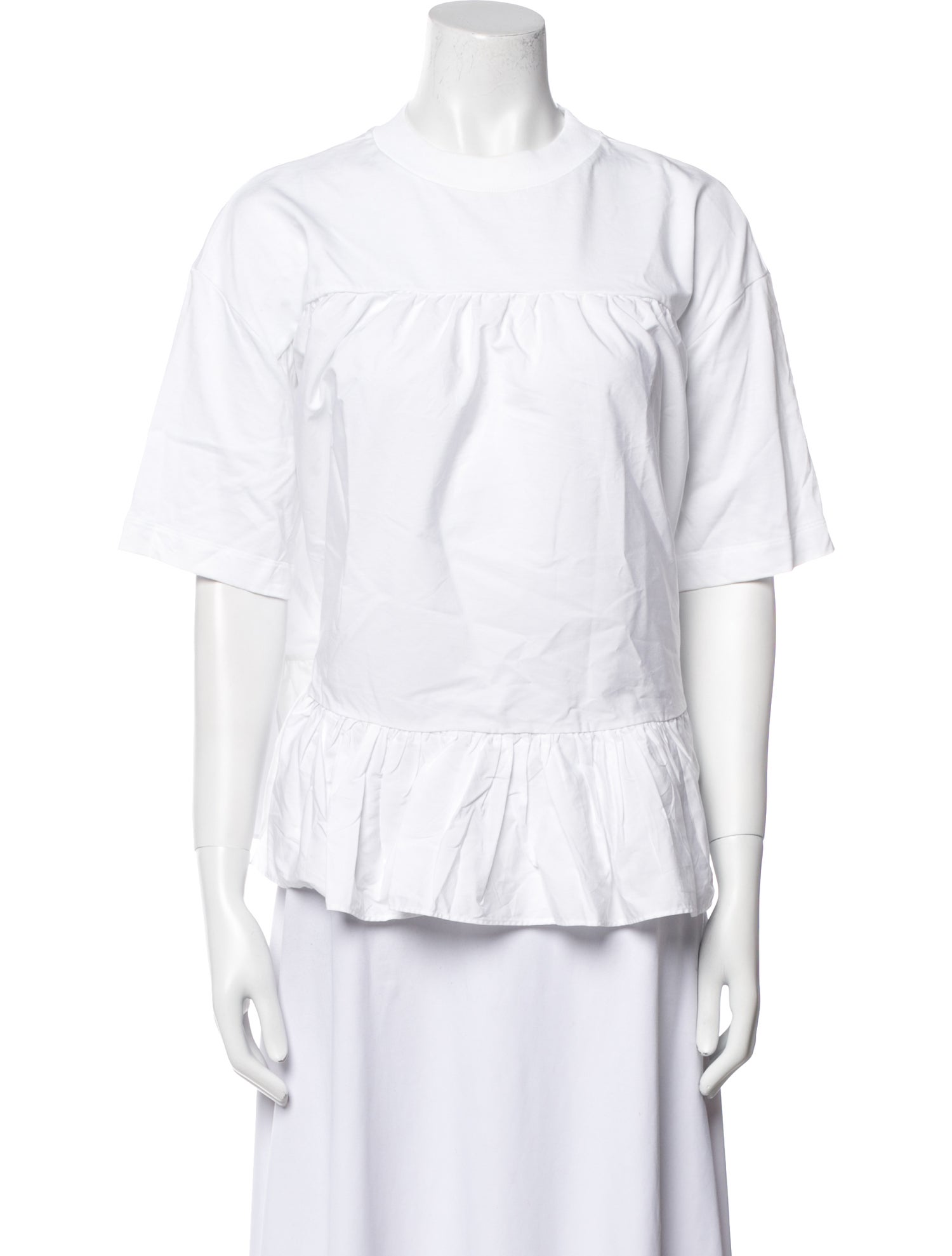 Alexander McQueen Crew Neck Short Sleeve Top