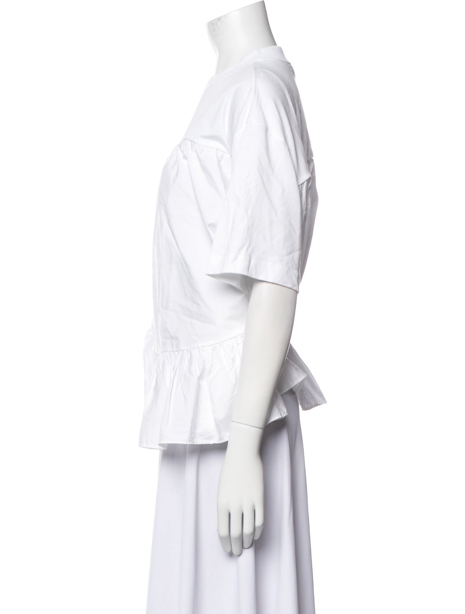 Alexander McQueen Crew Neck Short Sleeve Top