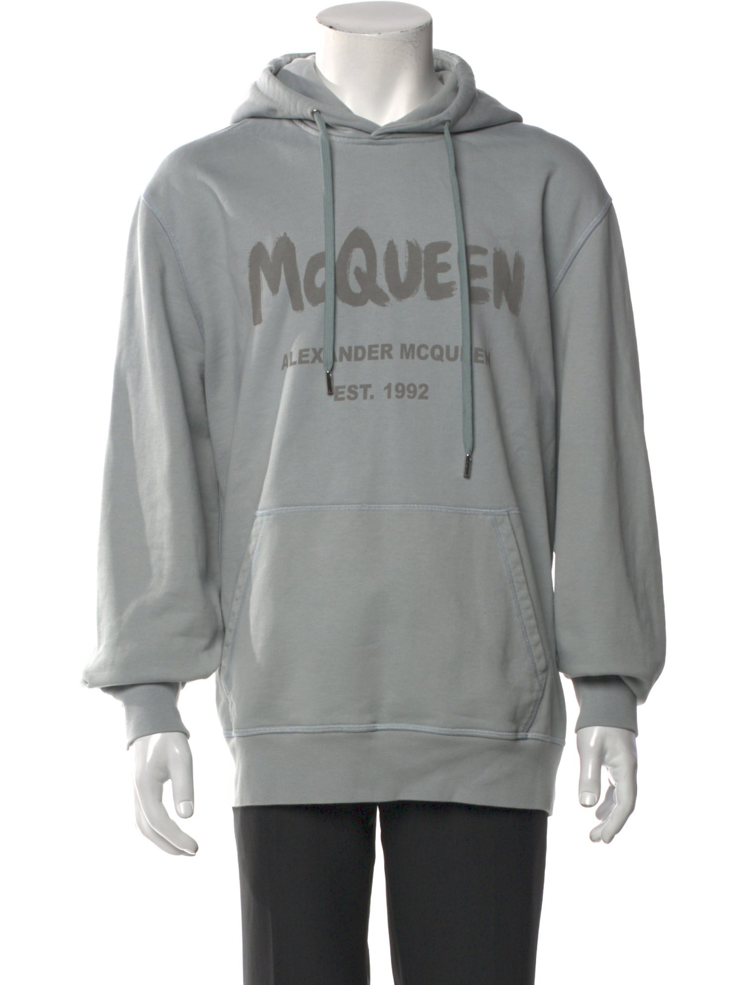Alexander McQueen Graphic Print Crew Neck Hoodie