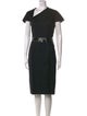 Alexander McQueen Wool Midi Length Dress
