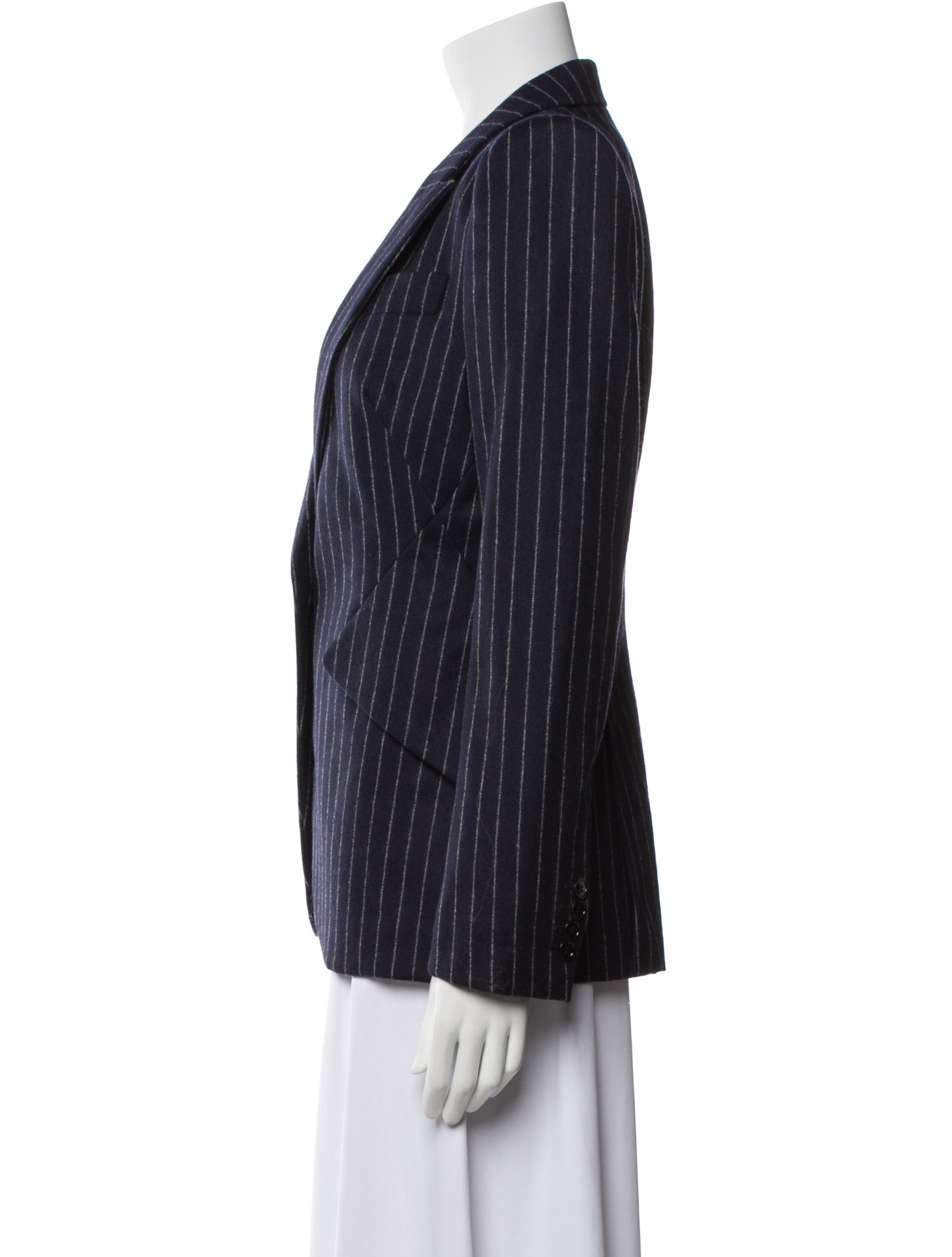 Alexander McQueen Wool Striped Blazer