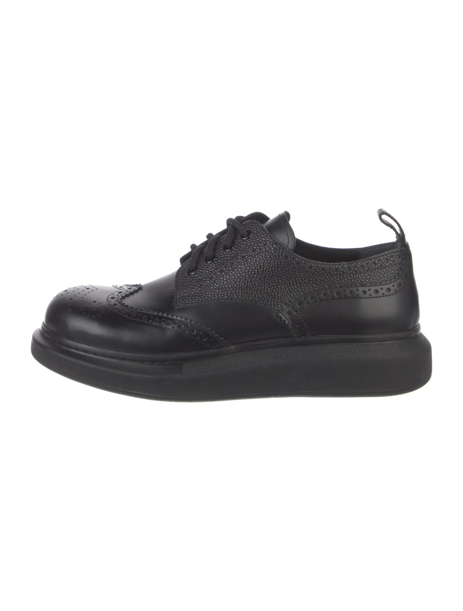 Alexander McQueen Leather Lasercut Accents Brogues