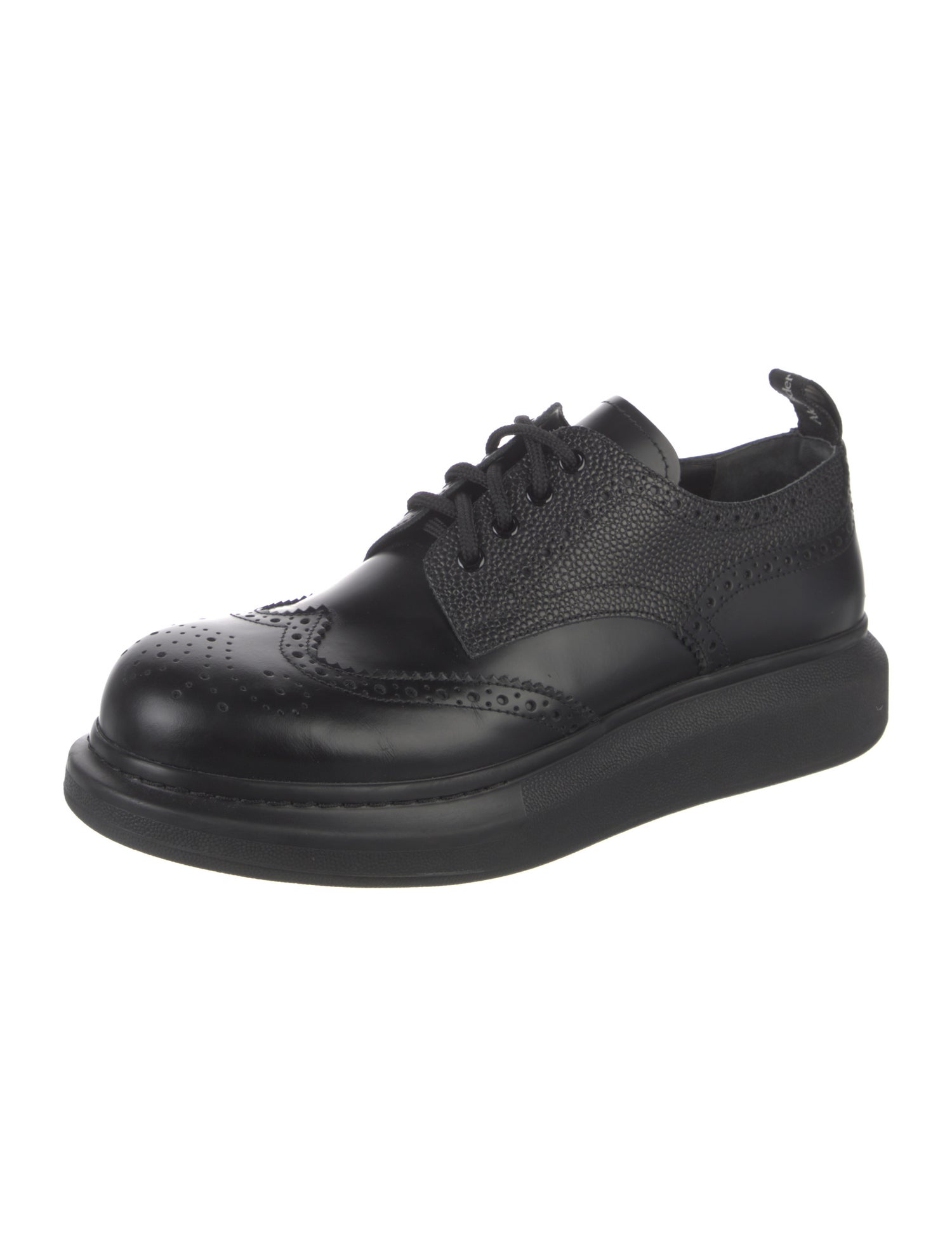 Alexander McQueen Leather Lasercut Accents Brogues