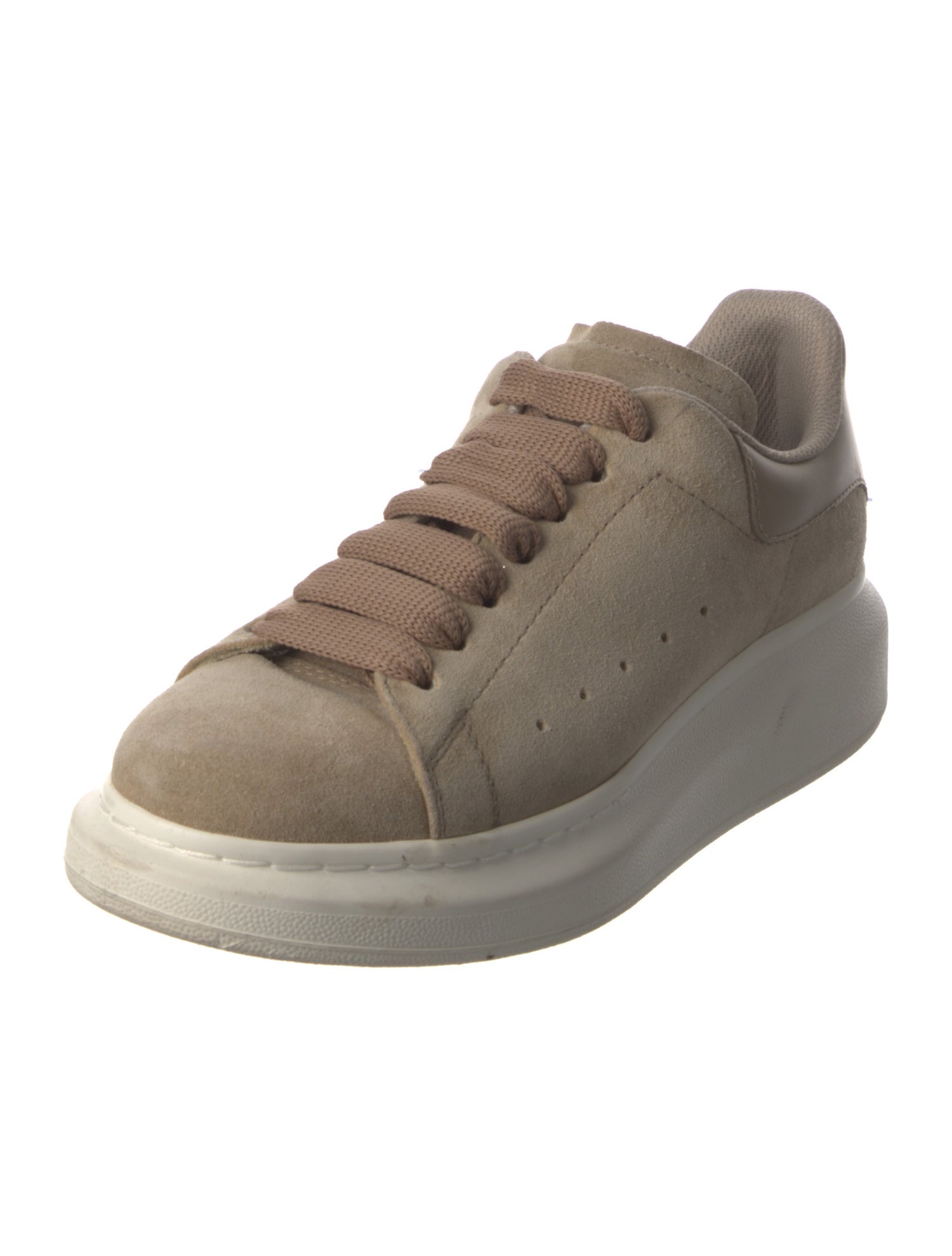 Alexander McQueen Suede Leather Trim Embellishment Sneakers