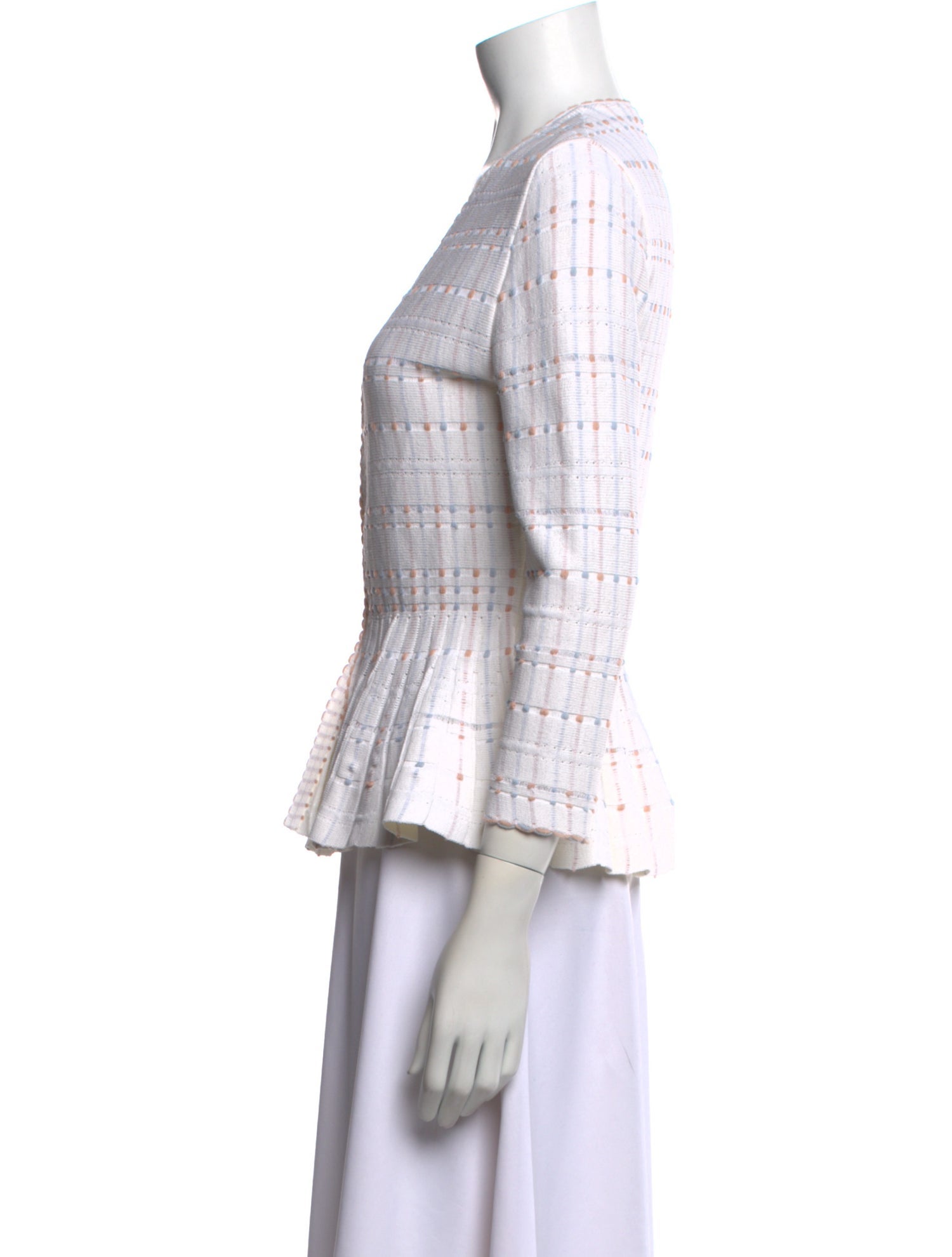 Alexander McQueen Striped V-Neck Sweater