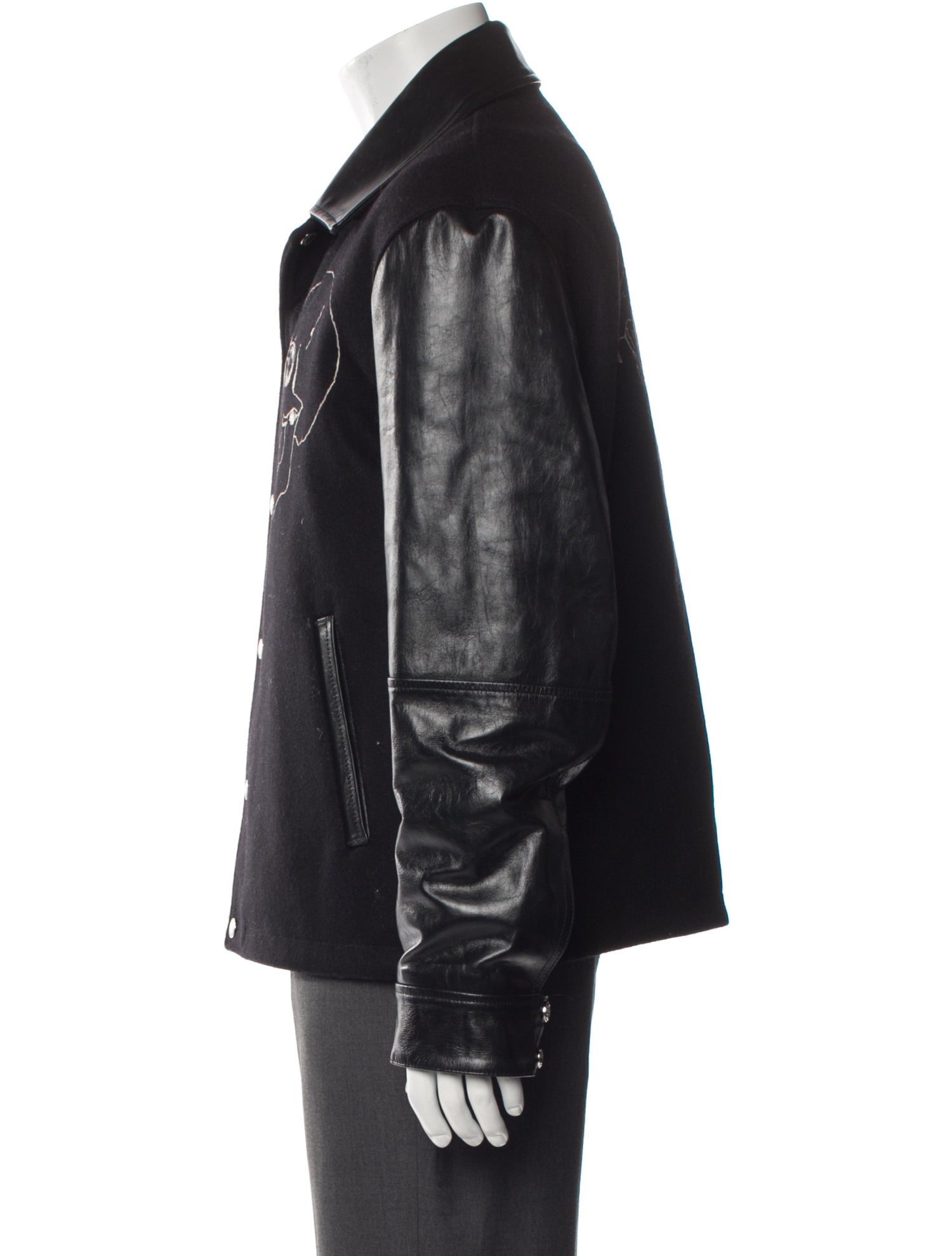 Alexander McQueen Graphic Print Moto Jacket