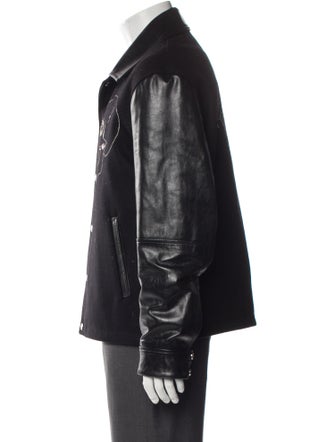 Alexander McQueen Graphic Print Moto Jacket