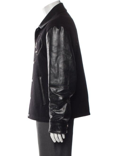 Alexander McQueen Graphic Print Moto Jacket