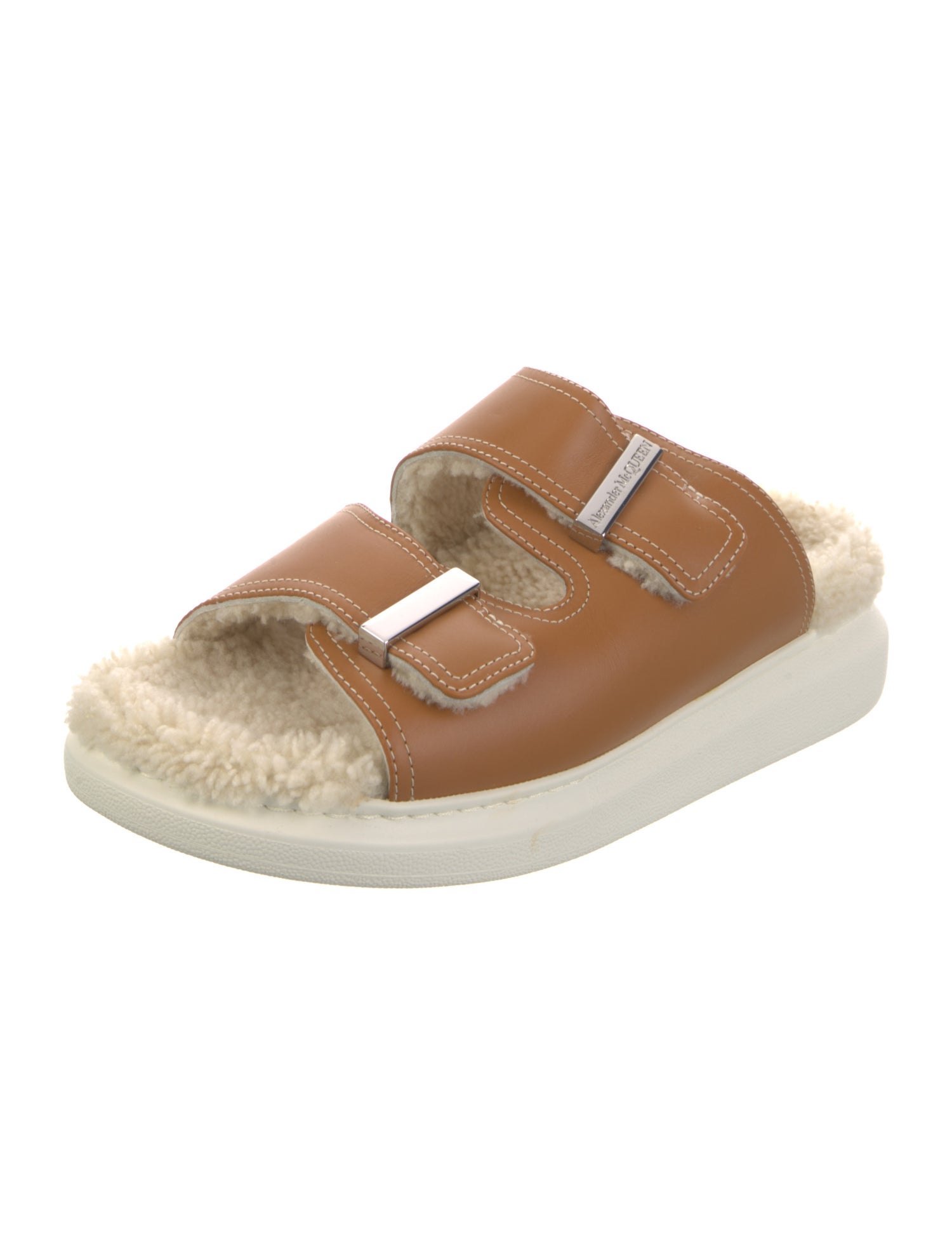 Alexander McQueen Leather Slides
