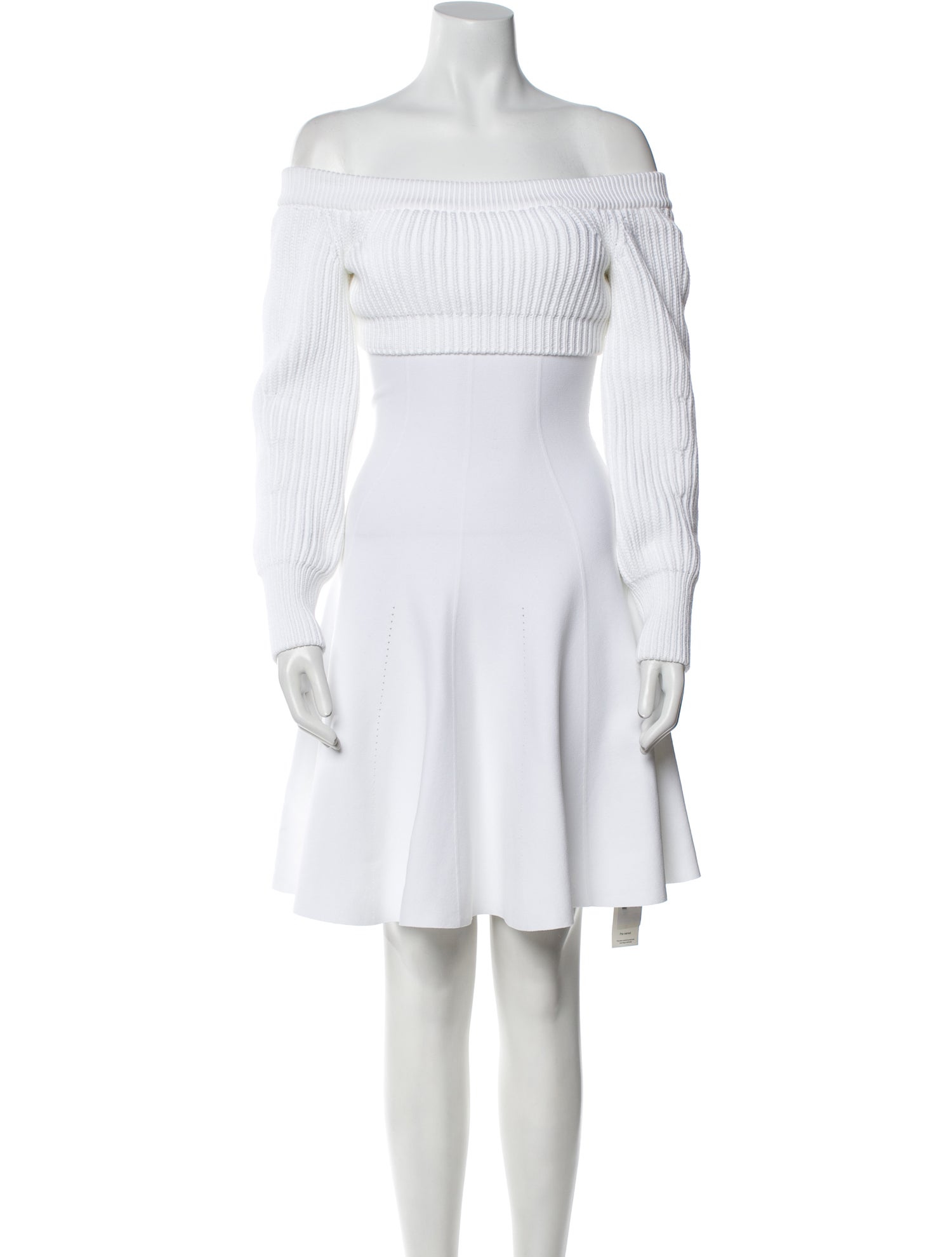 Alexander McQueen Off-The-Shoulder Mini Dress w/ Tags