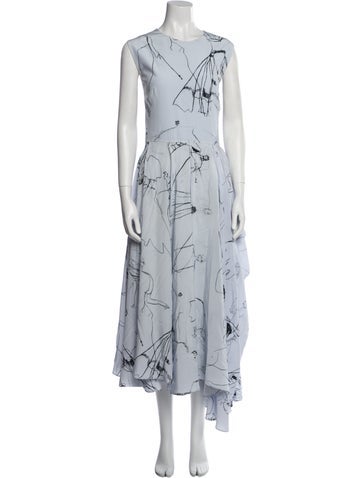 Alexander McQueen Dresses Silk Long Dress XL