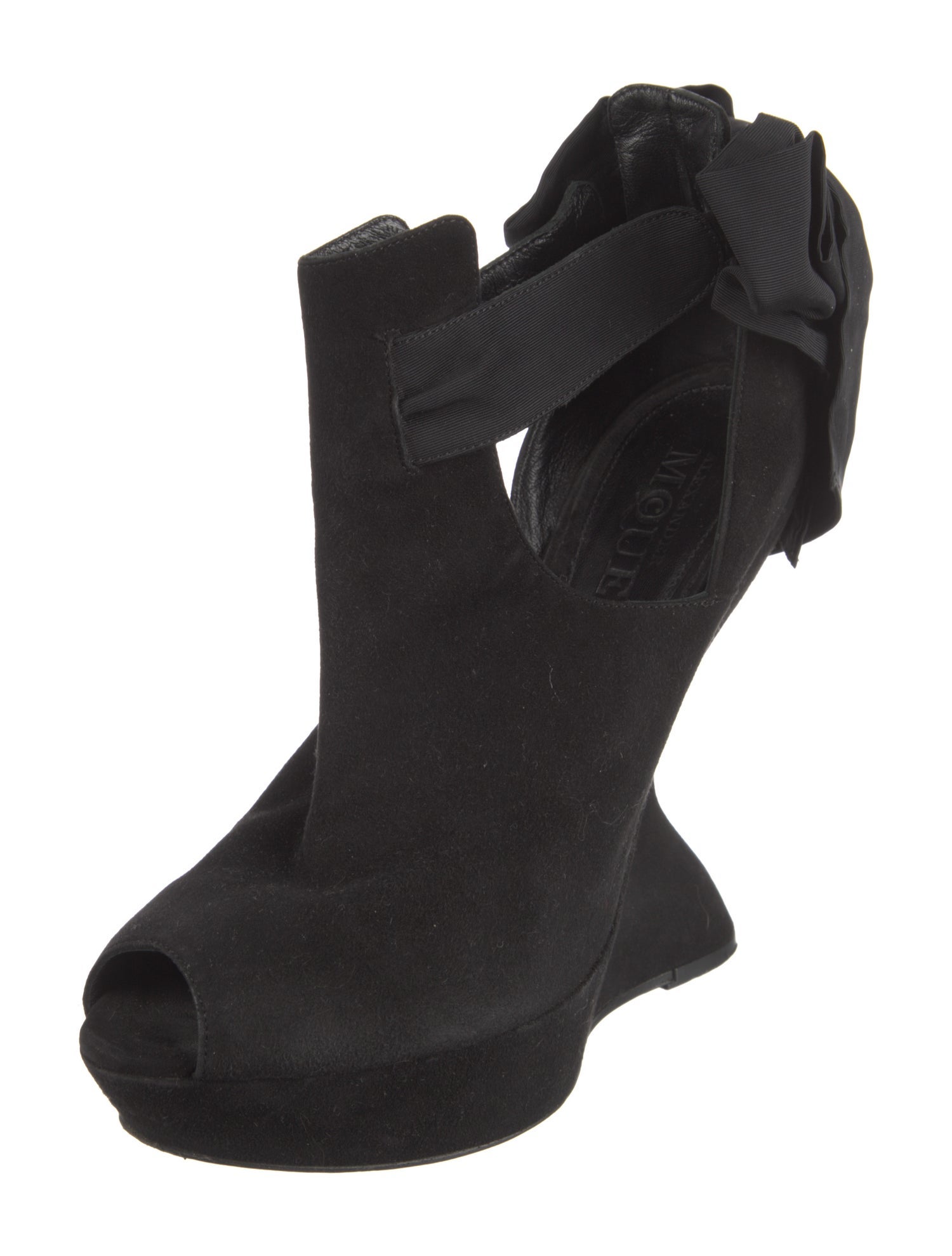 Alexander McQueen Suede Bow Accents Pumps