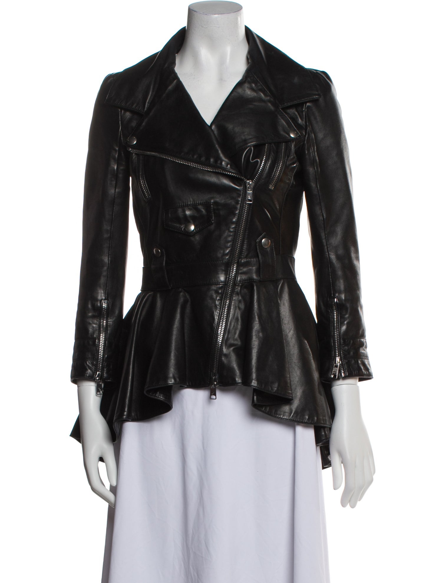 Alexander McQueen Leather Biker Jacket