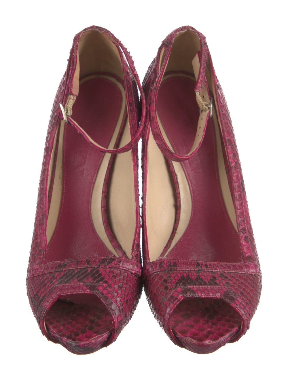 Alexander McQueen Python Pumps Pink Animal Print … - image 3