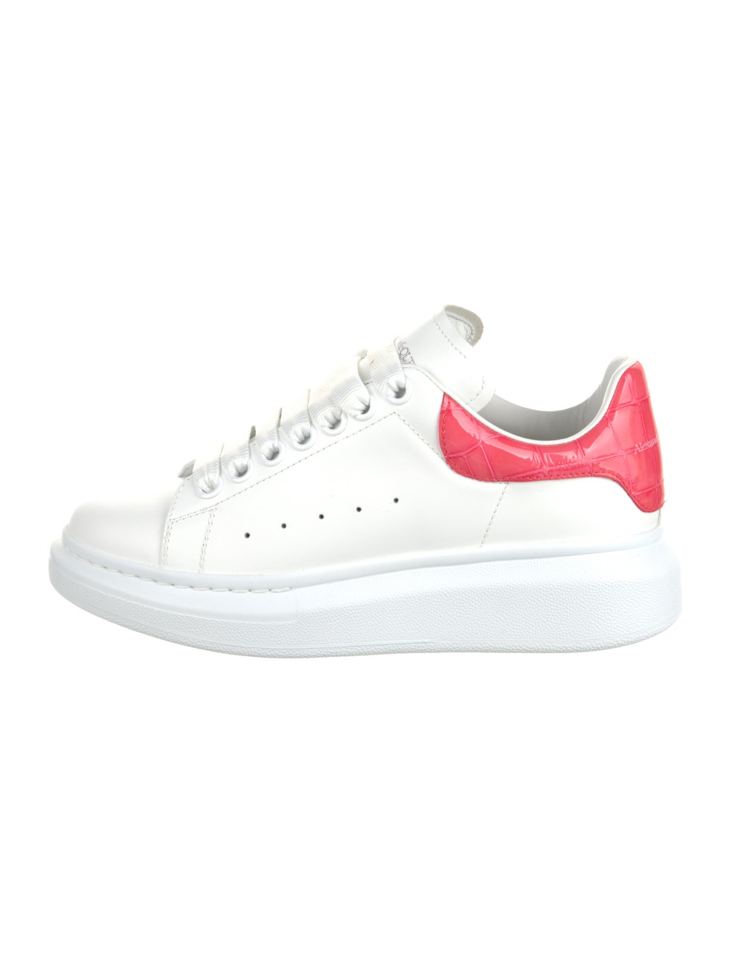 Alexander McQueen GG Embossed Leather Sneakers
