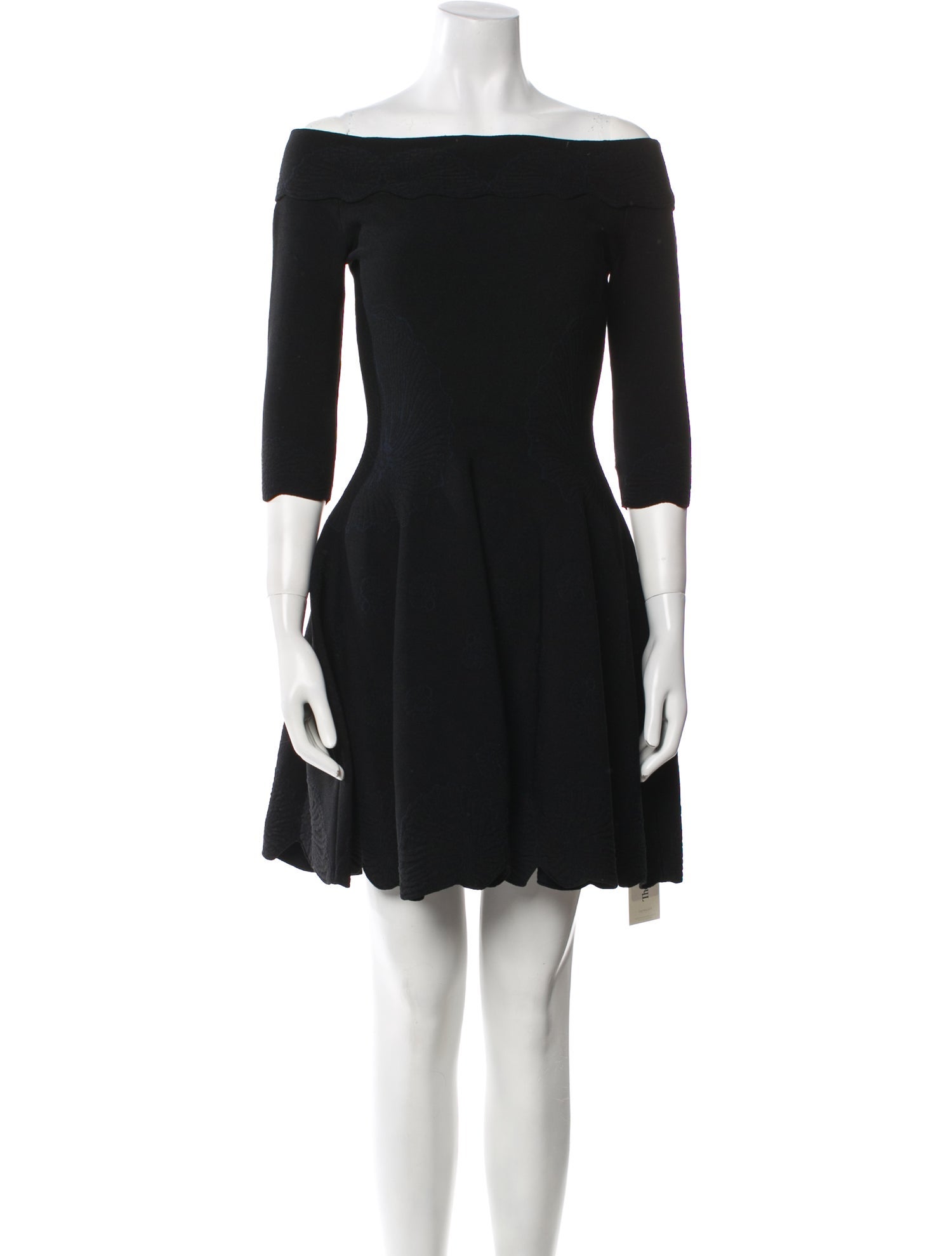 Alexander McQueen Off-The-Shoulder Mini Dress