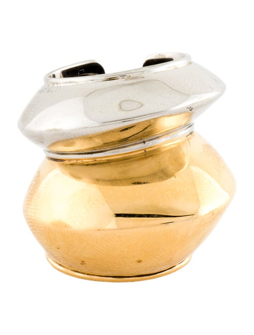 Alexander McQueen Two Tone Double Ring Band