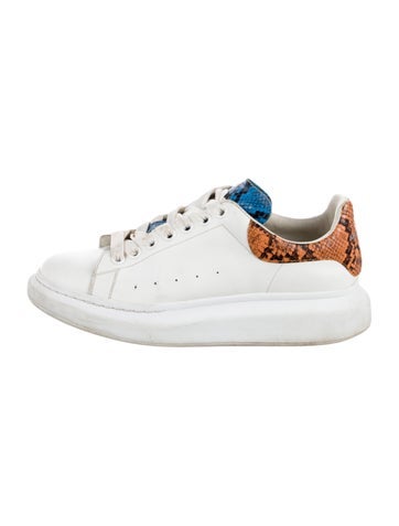Alexander McQueen Sneakers Leather Glitter Accents 10.5
