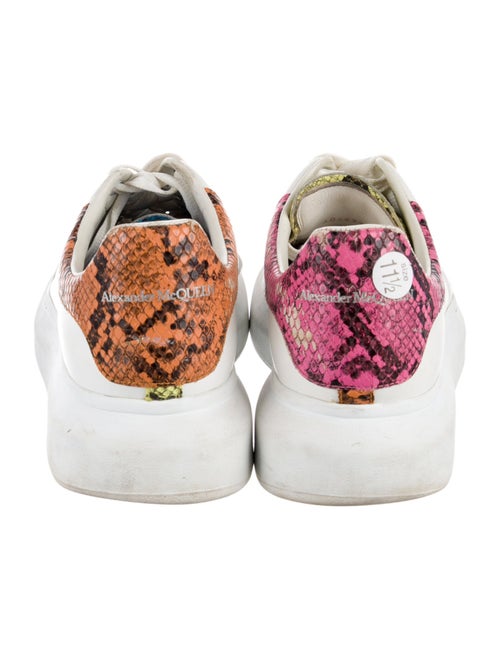 Alexander McQueen Leather Glitter Accents Sneakers