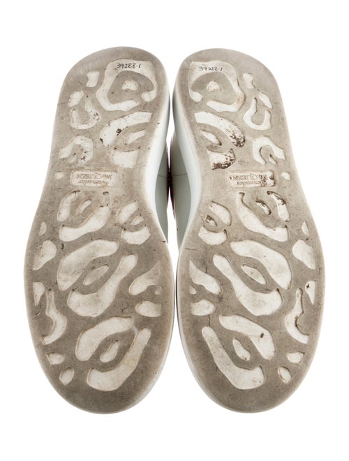 Alexander McQueen Leather Glitter Accents Sneakers