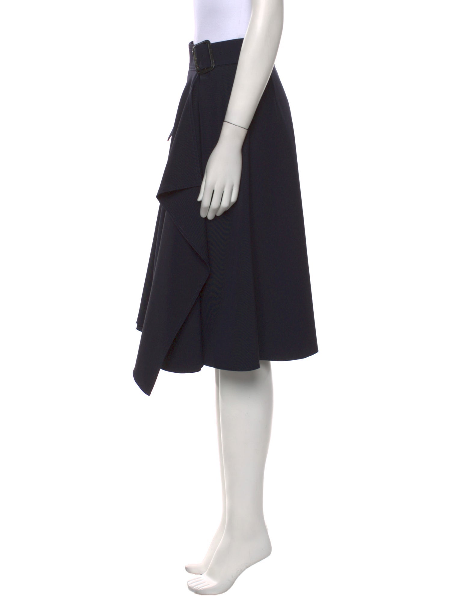 Alexander McQueen Wool Knee-Length Skirt