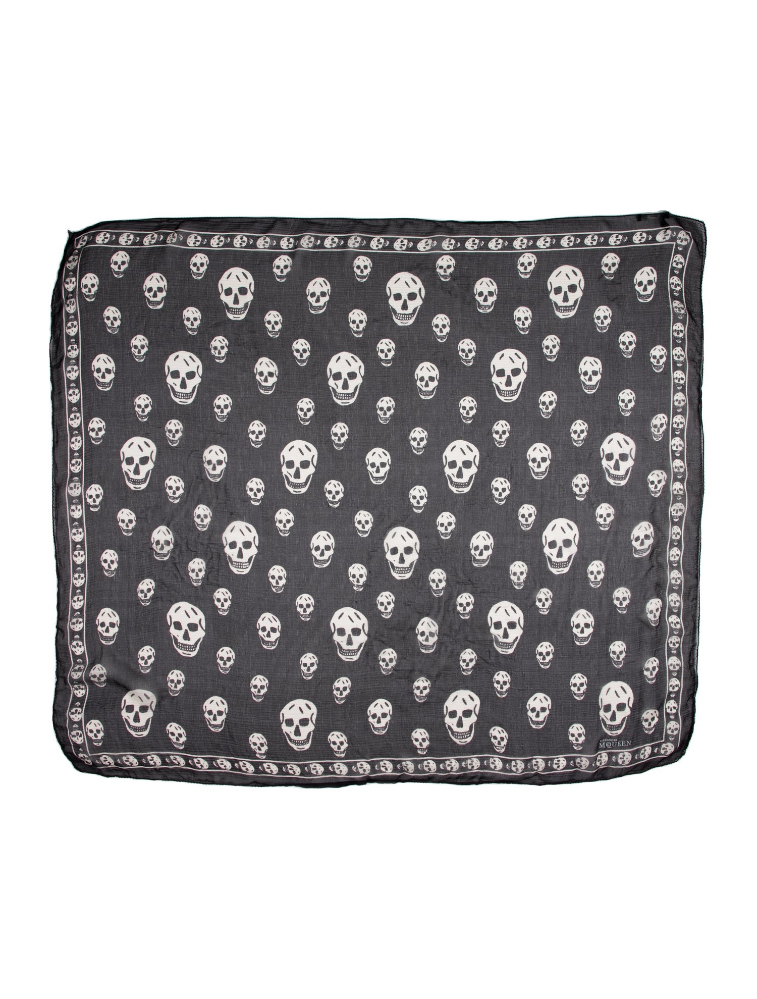 Alexander McQueen Silk Skull Scarf
