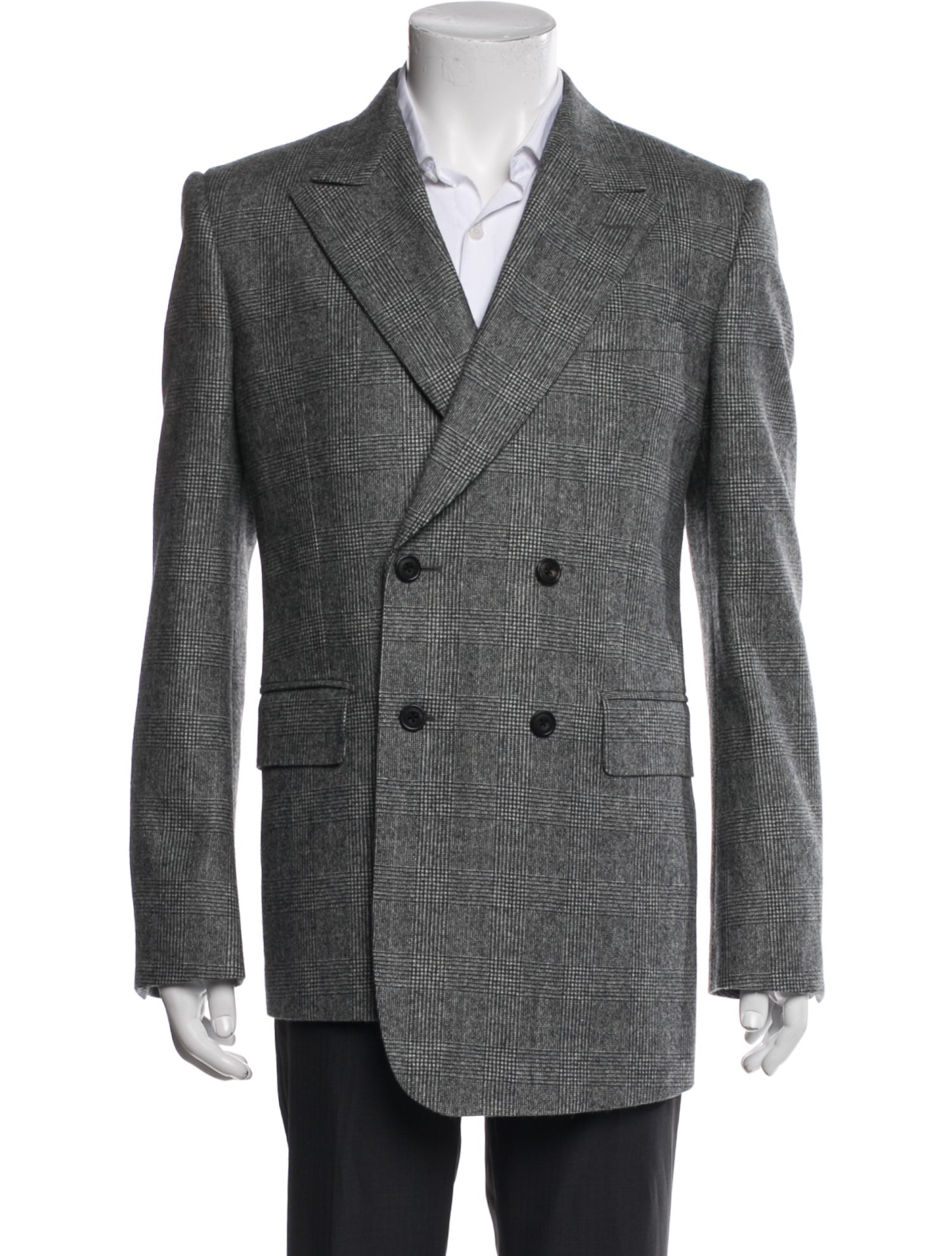 Alexander McQueen Wool Plaid Print Blazer w/ Tags