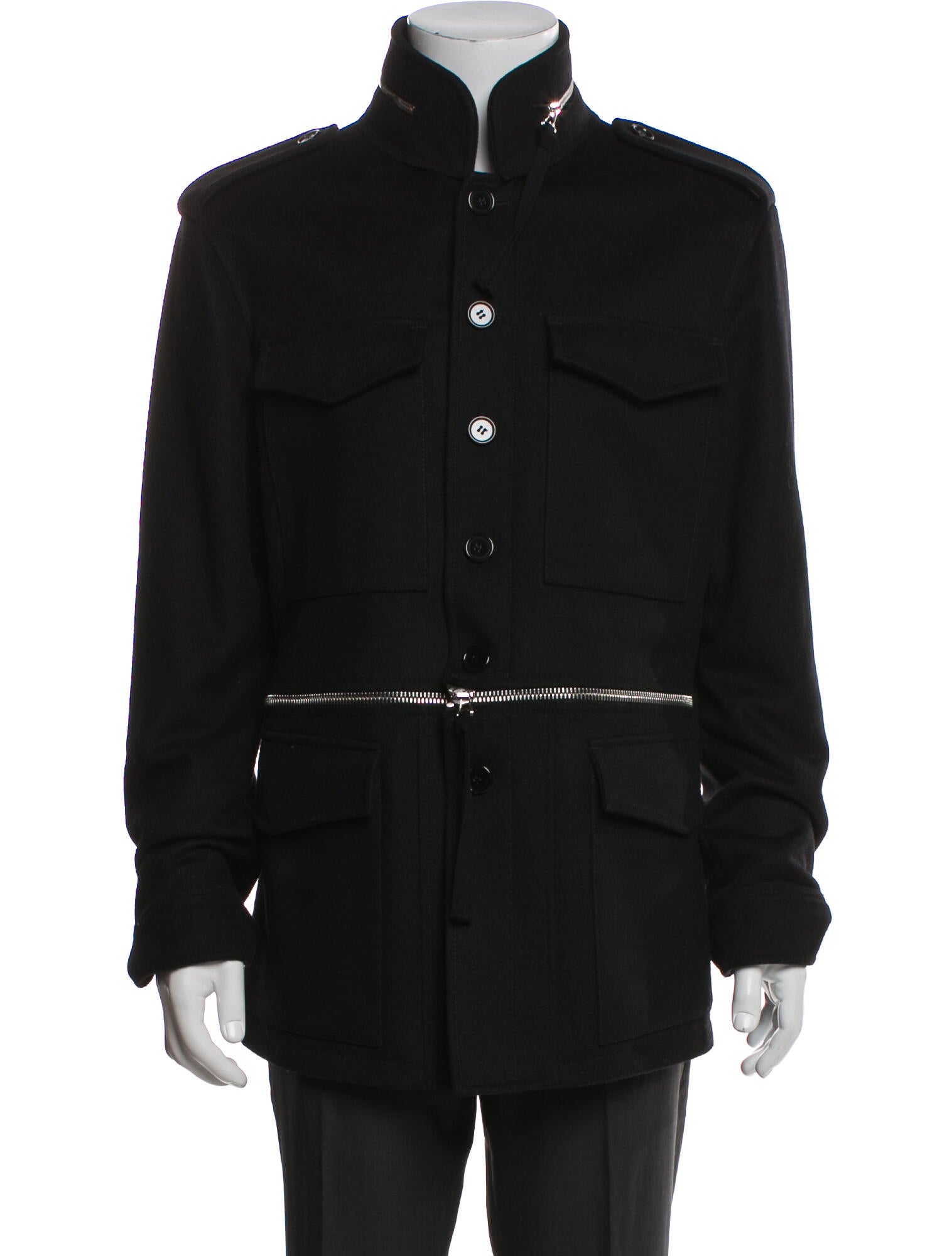 Alexander McQueen Virgin Wool Utility Jacket