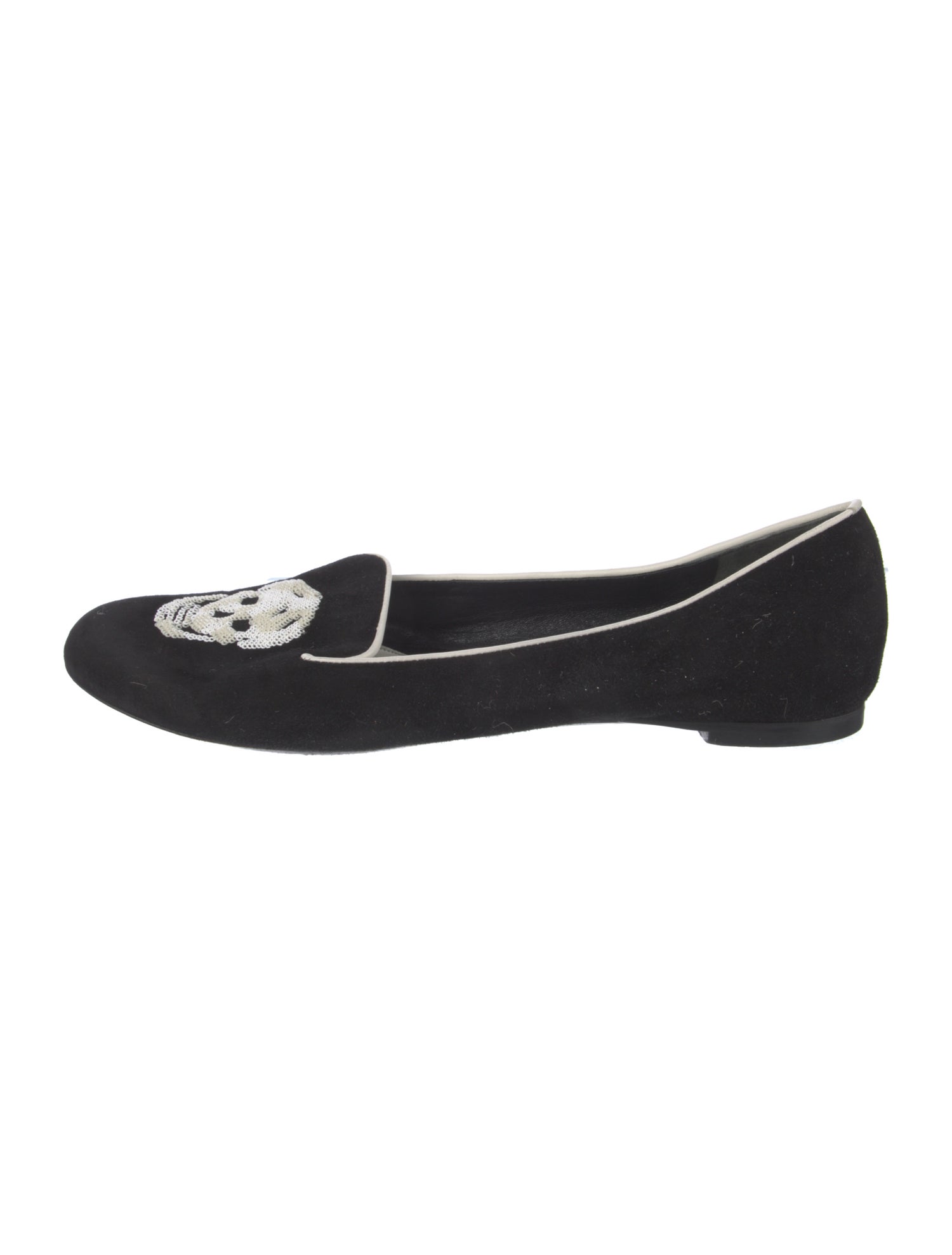 Alexander McQueen Skull Suede Loafers