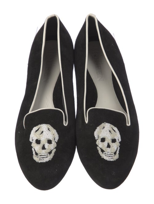 Alexander McQueen Skull Suede Loafers