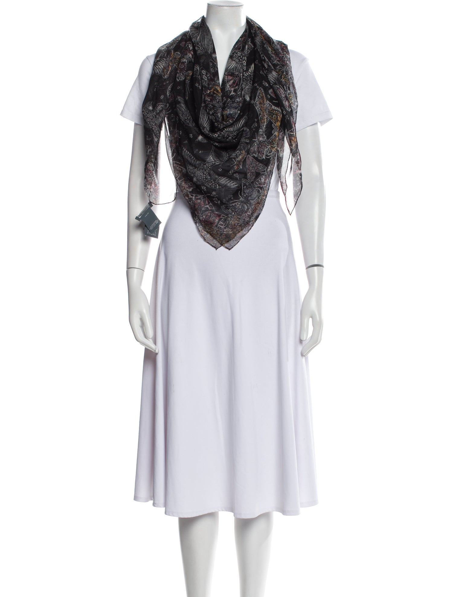 Alexander McQueen Silk Skull Scarf