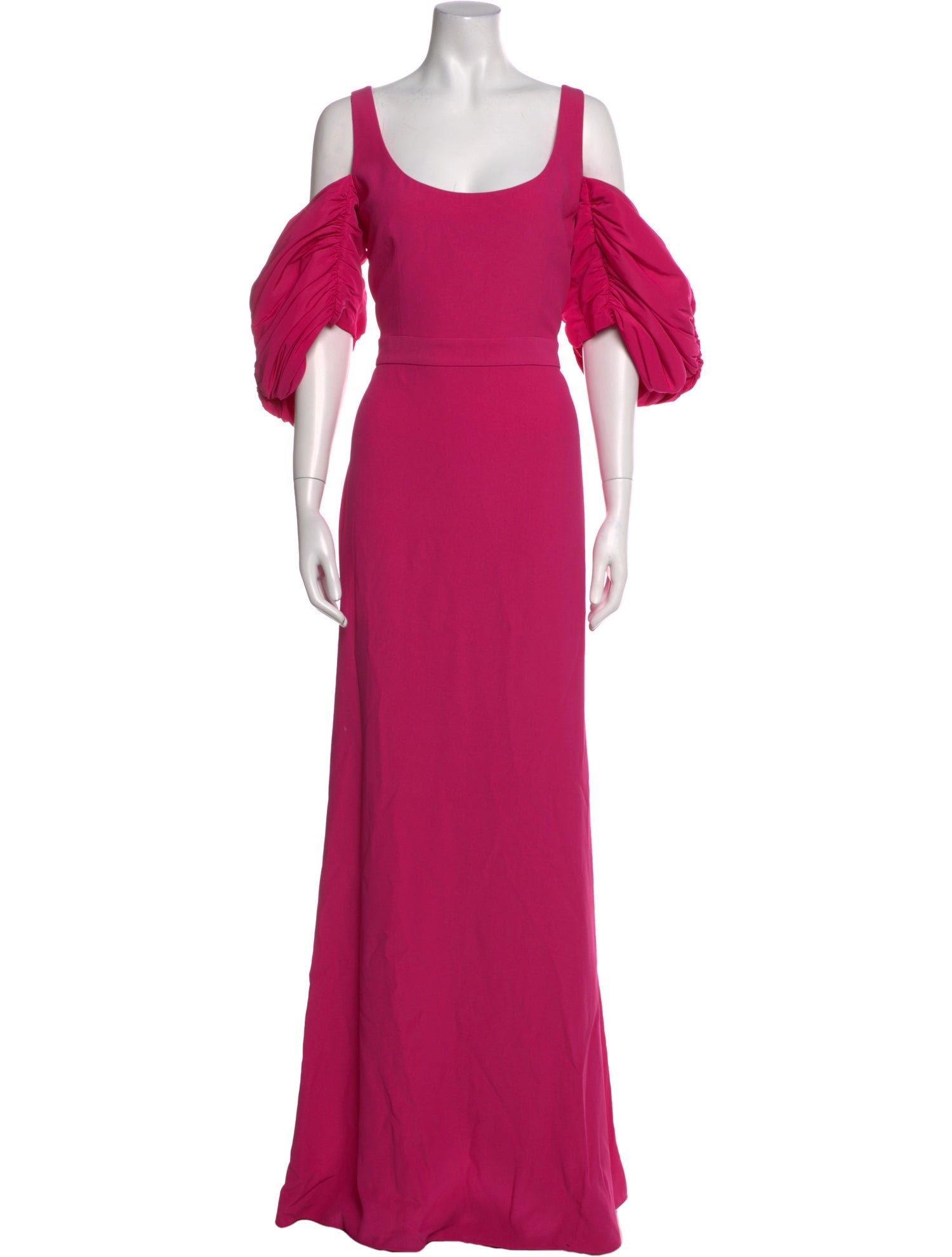 Alexander McQueen Scoop Neck Long Dress