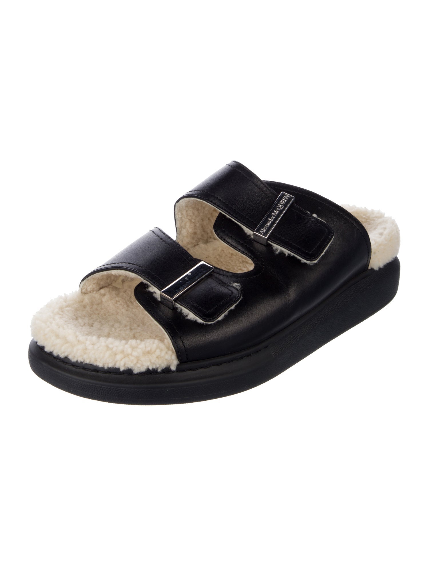 Alexander McQueen Leather Slides