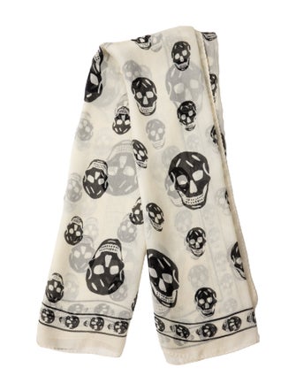 Alexander McQueen Silk Skull Scarf