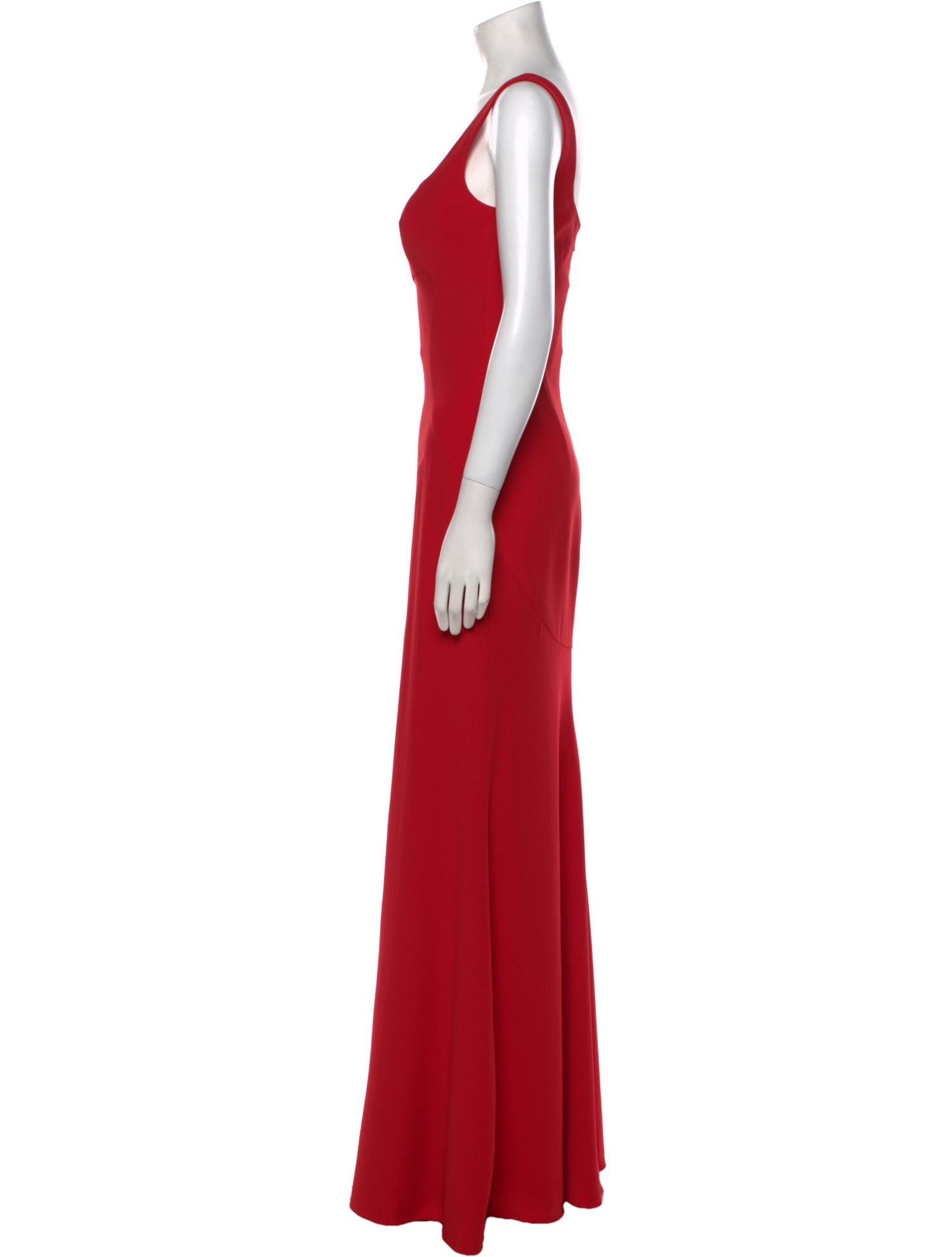 Alexander McQueen Square Neckline Long Dress