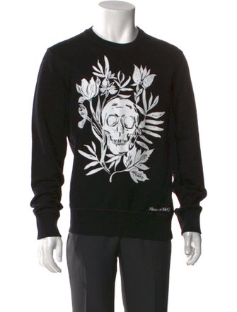Alexander McQueen Graphic Print Crew Neck Sweatshirt