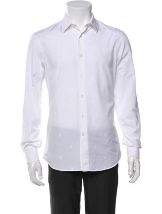 Alexander McQueen 2015 Skull Dress Shirt