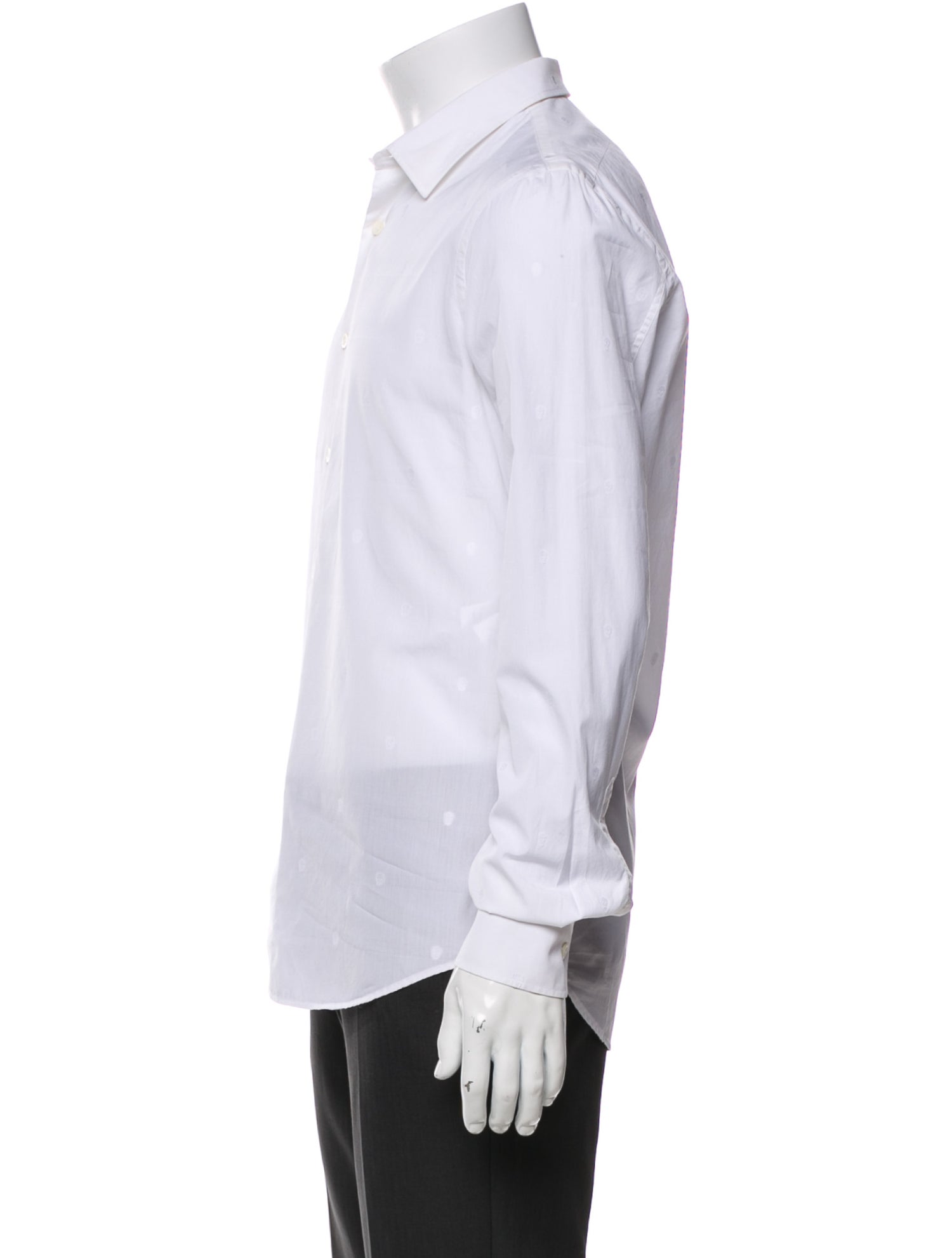 Alexander McQueen 2015 Skull Dress Shirt