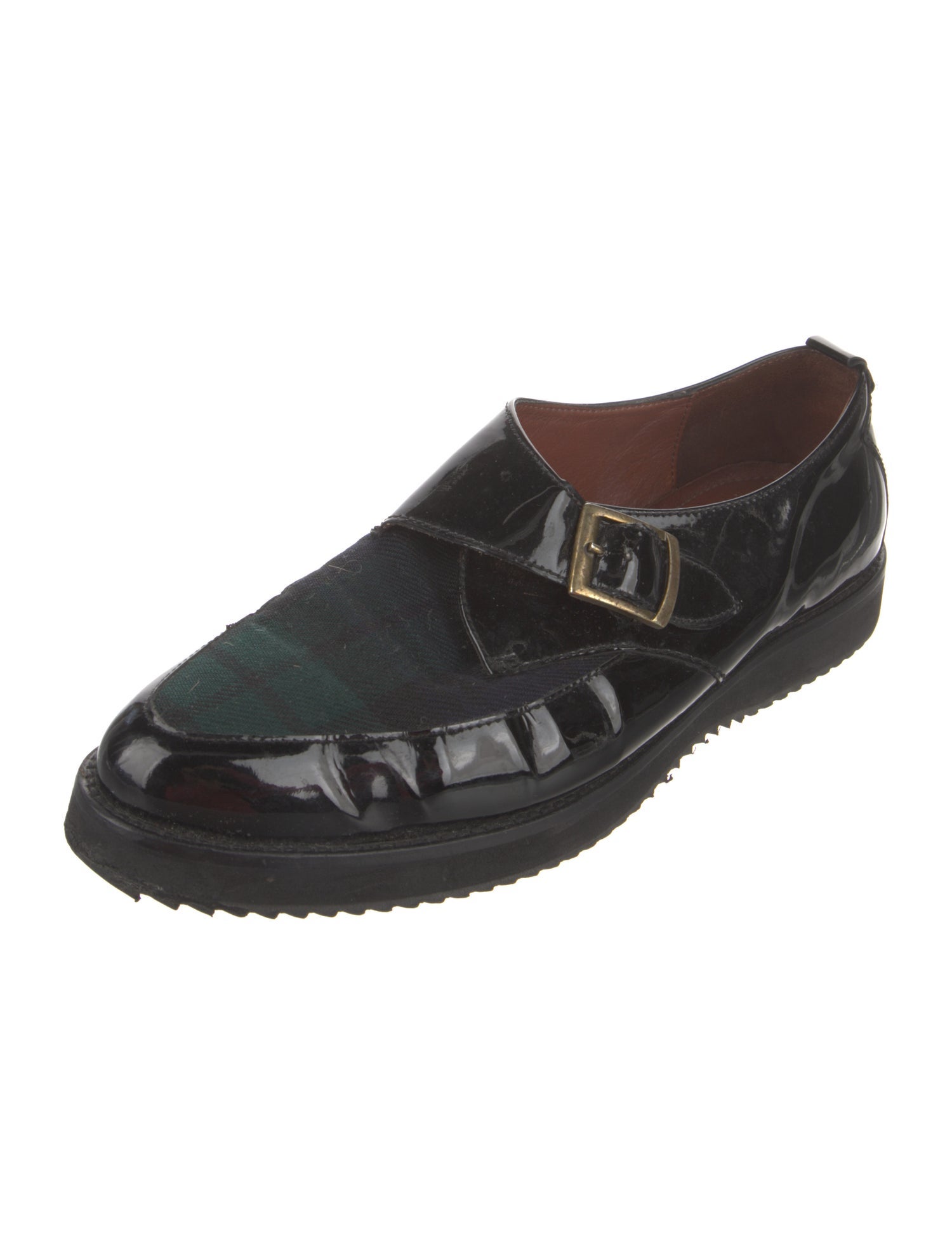 McQ Alexander McQueen Patent Leather Mules