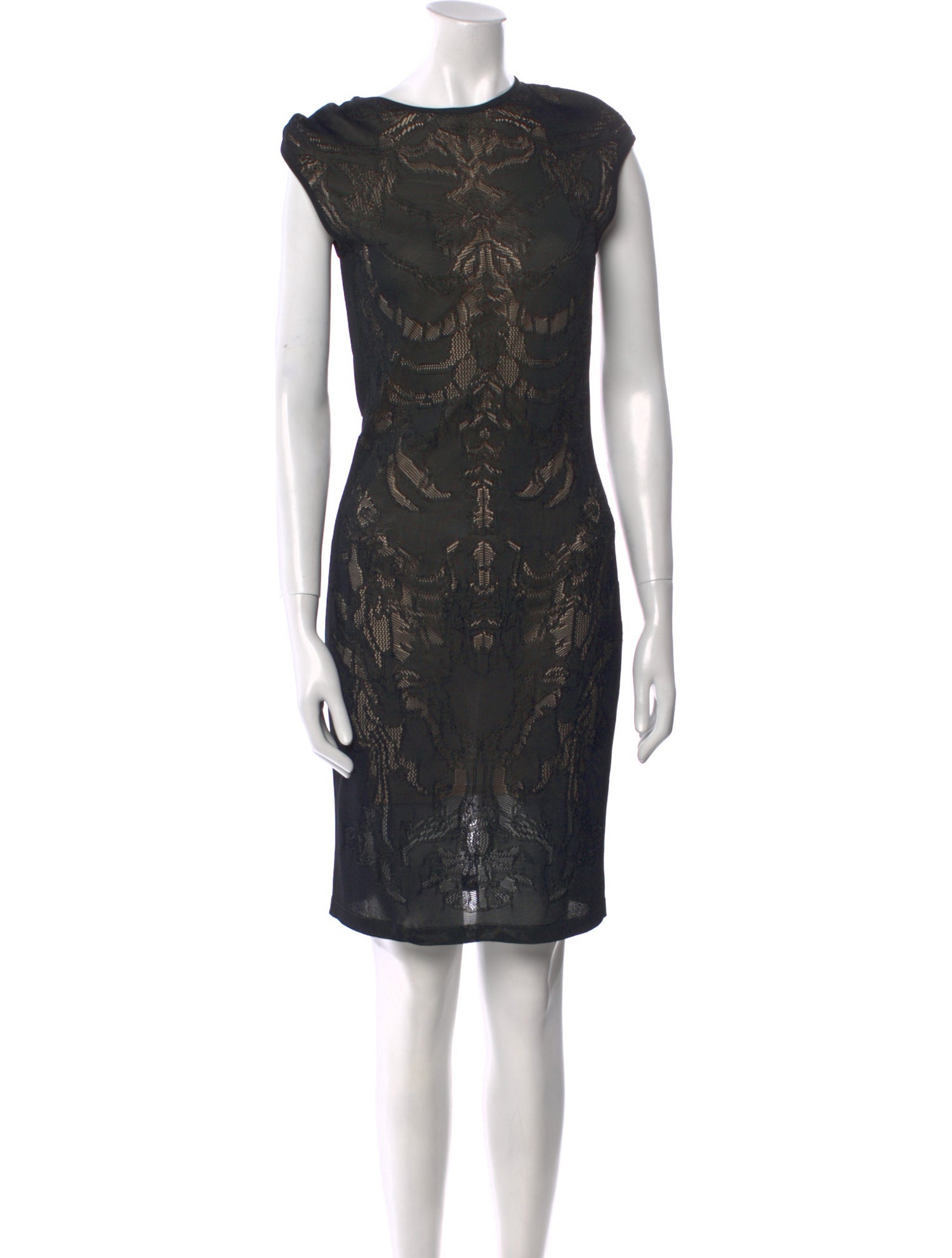 Alexander McQueen Silk Knee-Length Dress