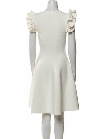 Alexander McQueen Crew Neck Mini Dress